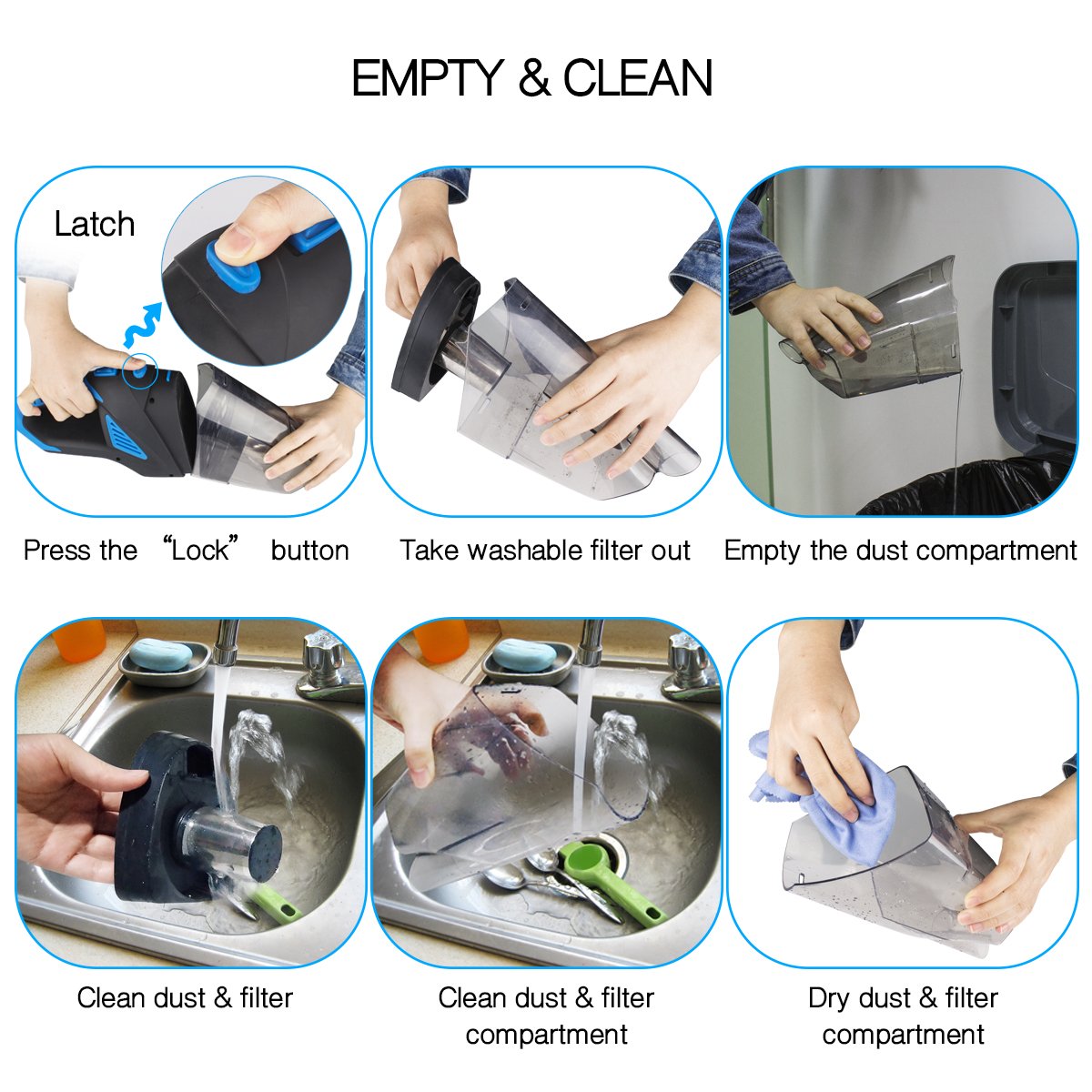 Car Vacuum Cleaner,Morpilot 5500Pa DC 12V 120W Portable Handheld Auto Vacuum Cleaner Auto Lightweight Cleaner Dustbuster Hand Vac with Stainless Steel HEPA Filter
