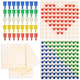 edxeducation Pegs and Peg Board Set, 1,000 Pegs and 5 Boards | Classroom and Occupational Therapy Resource, Fine Motor Skills Toy for Kids