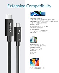 Anker USB C Cable,Thunderbolt 3.0,100W