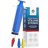 Medi Grade Ear Irrigation Flushing System, 60ml Ear Wax Removal Syringe | Large ear cleaning kit with 3 quad stream tips, gentle ear wax remover for adults, supports aural hygiene at home