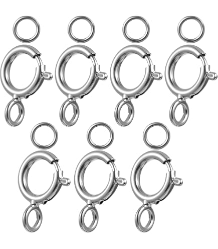 Sterling Silver Round Donut Ring Link Connector Clasp 13mm - Jewelry Making Finding #44058