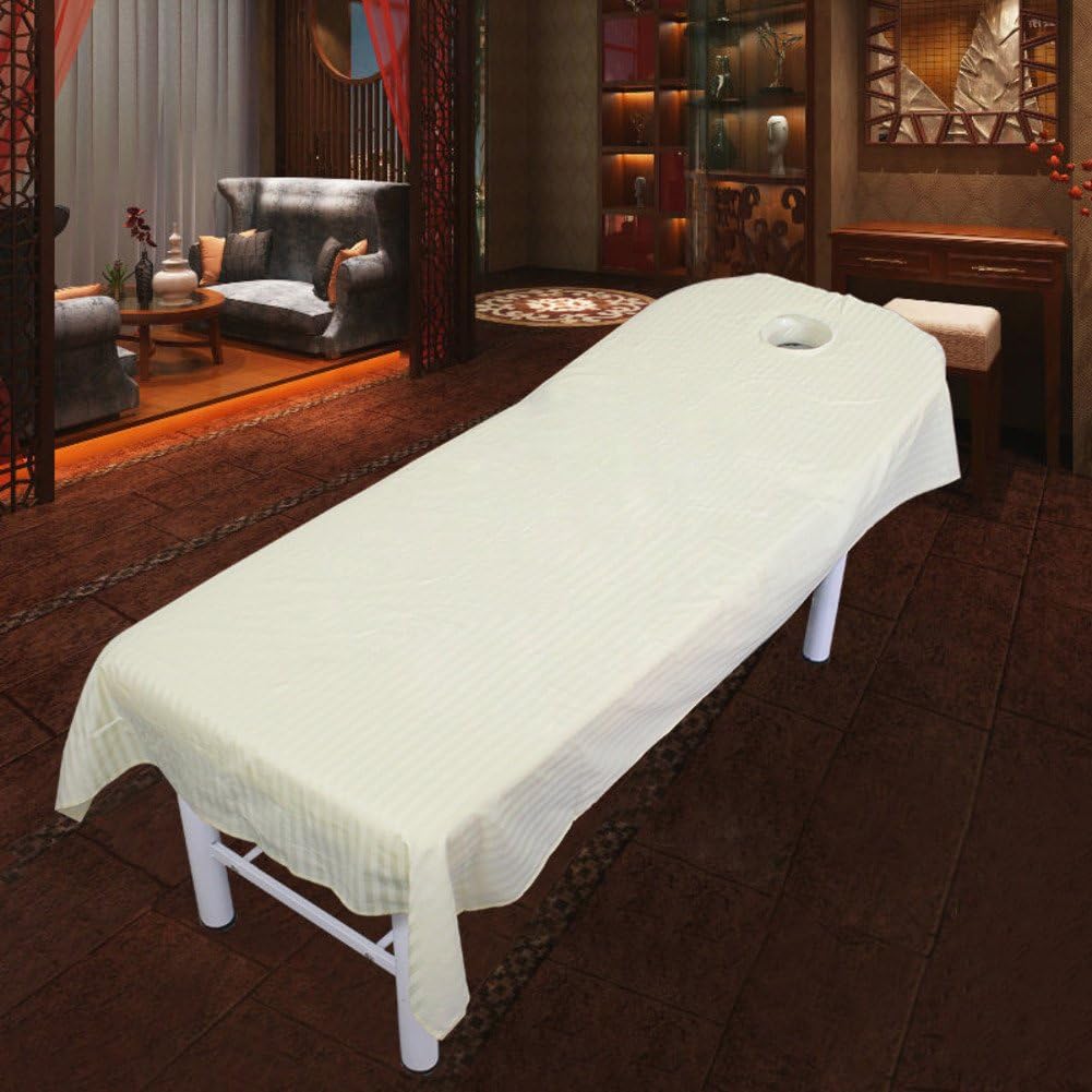 JIEJIEDE Cotton Beauty Salon Satin Bed Sheets,Beauty Body spa Massage bedspreads Hotel Clubhouse Single Coverlet Bed Cover Twin Full-D 50x70cm(20x28inch)