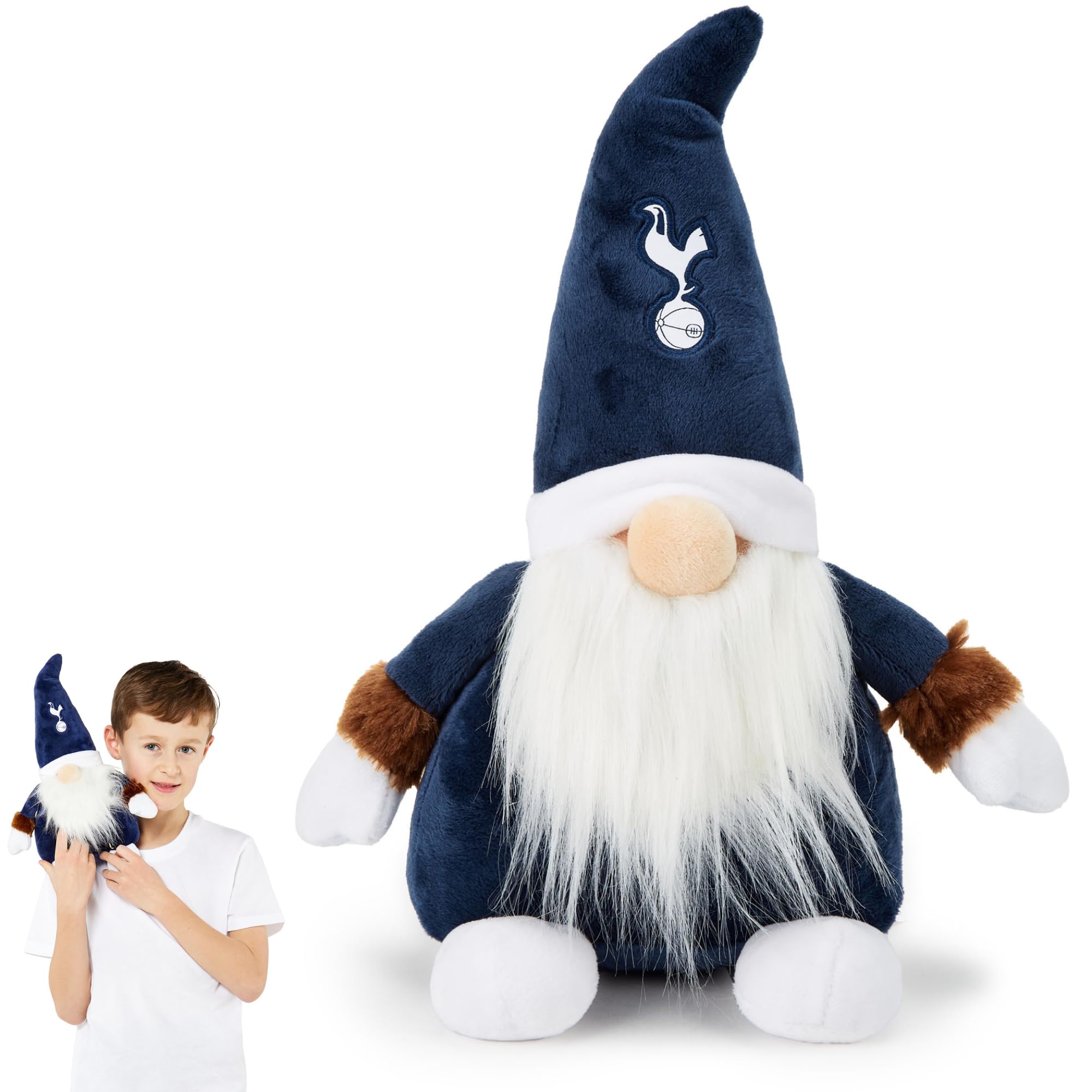 The Gift Scholars Tottenham Hotspur FC Gonk Gnome (33cm Tall) Spurs Officially Licensed Football Soft Toy Plush, Ideal for Adults Kids