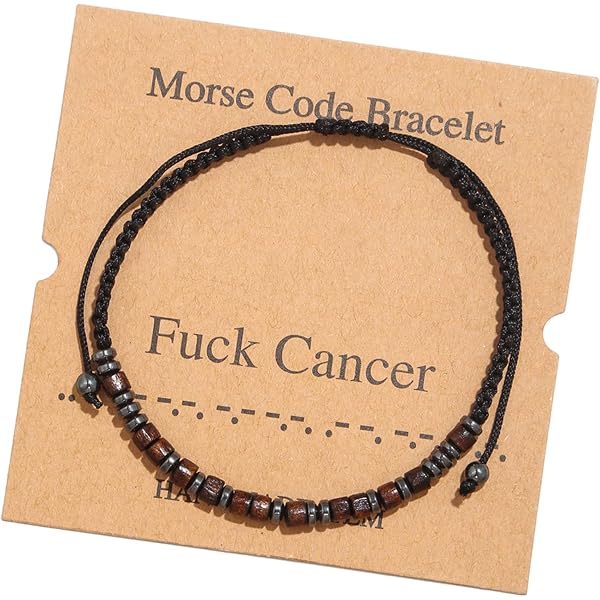RINTOLER Morse Code Bracelet - Adjustable Silk Beaded Wrap Bracelet With Hidden Message For Women & Men - View #10