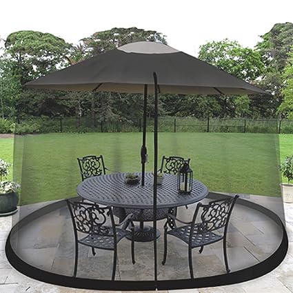 OceanTailer 9 Umbrella Mosquito Net Canopy Patio Set Screen Table Mesh