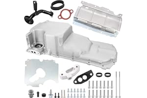 Tektall LT GEN V Swap Retrofit Oil Pan Kit Low Profile Oil Pan & Pickup Tube Kit for 67-92 Camaro/Firebird 64-72 A-Body 78-87 G-Body for G.M GEN V LT1 LT4 L83 L86 5.3 6.2