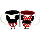 Disney Mickey Mouse Minnie Mouse His Hers 2-Pack 11oz Mugs