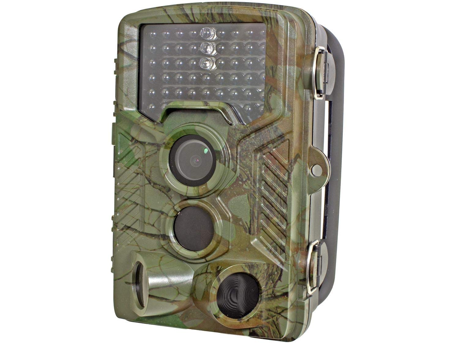 Green Feathers Wildlife Trail Camera- 1080p HD, 16MP Trail Camera with Night Vision, External Memory Slot, Motion Detection, IP66 Waterproof.