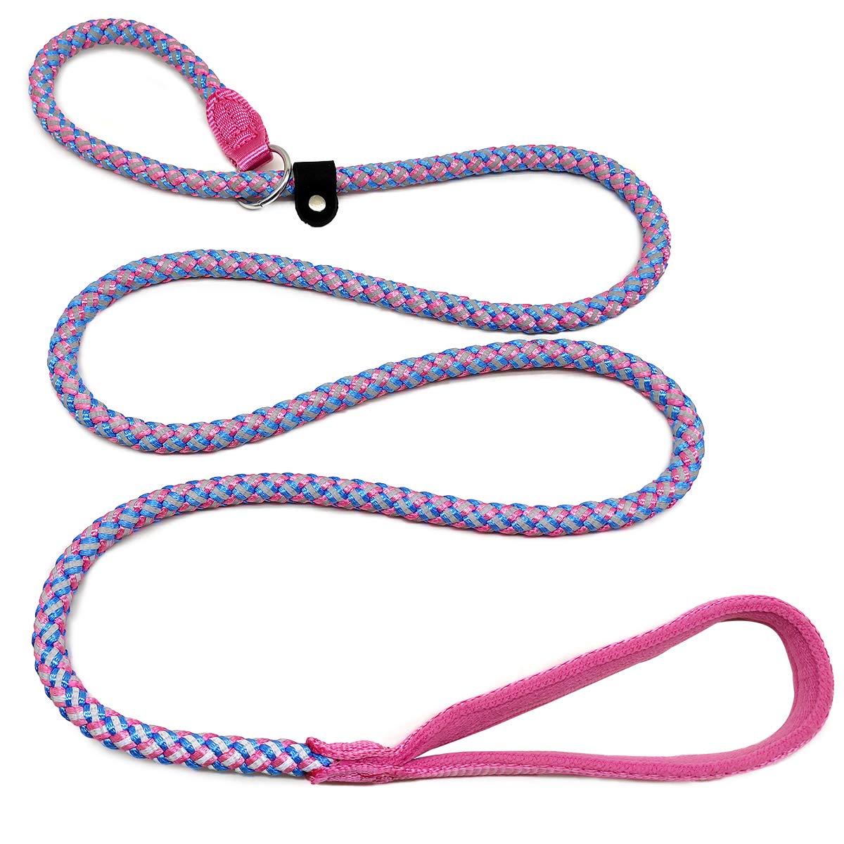 Mycicy Reflective Rope Slip Lead, 1.5m Basic Dog Training Lead Heavy Duty Outdoor Pet Leash