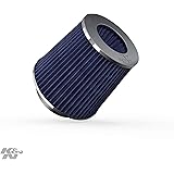 K&N Engineering RG-1001BL Multi 6" Od B X 5" H W/4", 3-1/2", 3" Dia FLG W/Inverted Top Universal Clamp-On Air Filter