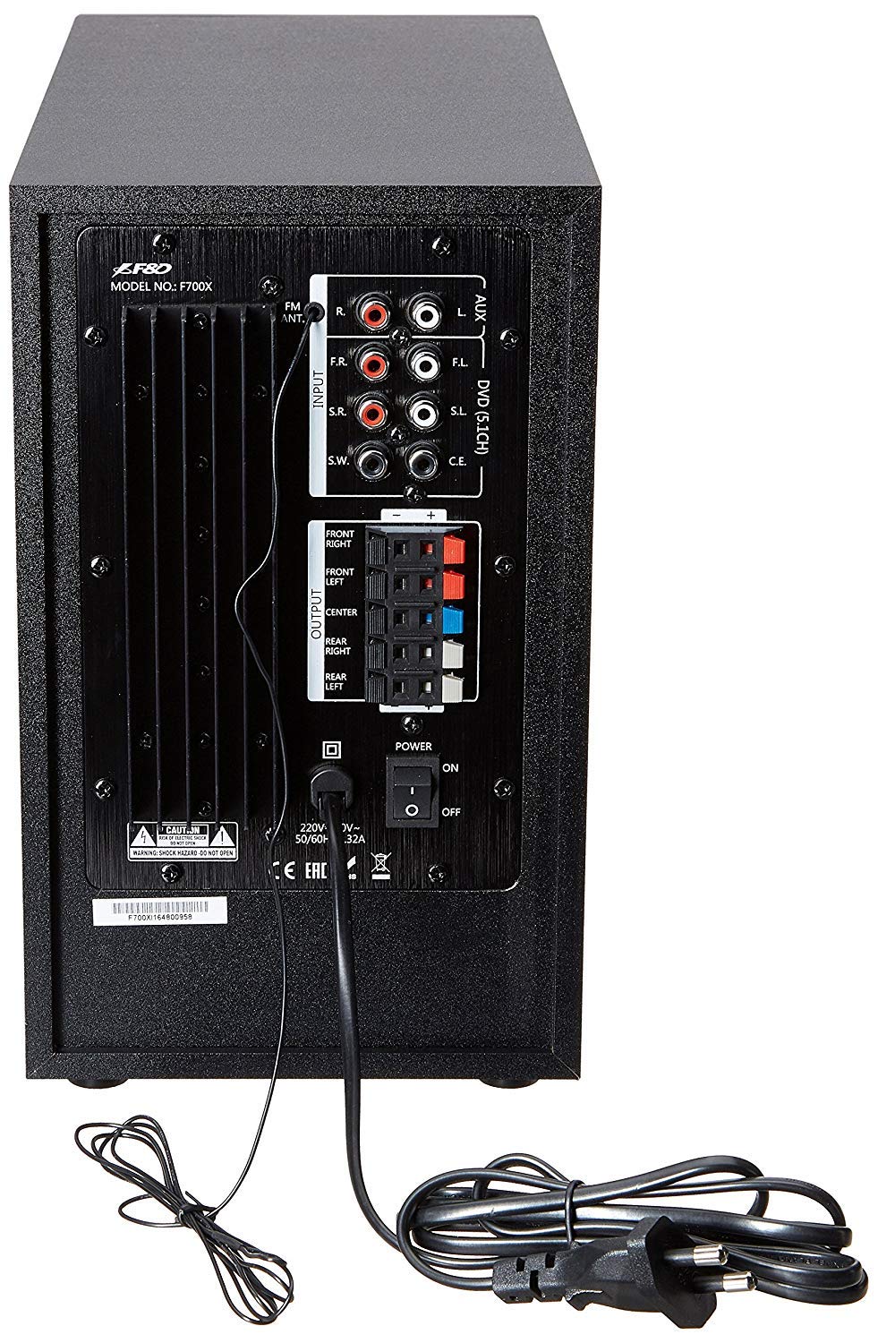 f&d f700x 5.1 speaker system