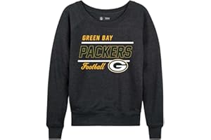 Team Fan Apparel NFL Womens Crew Neck Light Weight, Gameday Apparel, Slouchy Fit Raglan Crewneck Pullover for Women