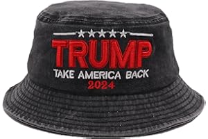 XYWLWOER Trump 2024 Bucket Hats for Men Women,Donald Trump MAGA hat Make America Great Again Hat 3D Embroidery MAGA Baseball Caps