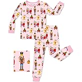 babee Reshinee Bamboo Viscose Toddler Girls Kids Pajamas Unicorn Mermaid Pjs Long Sleeve Snug fit 12M-8Y 2pcs Soft Jammies