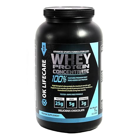 Buy Ok Life Care Whey Protein Concentrate 1kg 2 2lbs Online At Low
