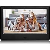 PiPivision 7-inch Digital Picture Frame, Plug in USB or SD Electronic Photo Frame, HD Display with Remote Control, Video and 