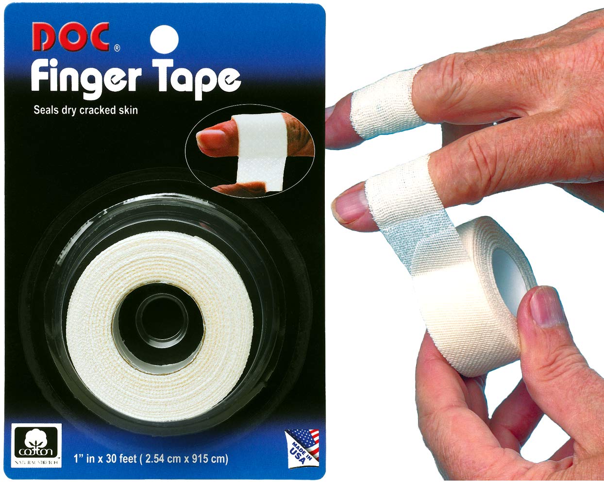 Unique Doc Dry Skin White Mesh Finger Wrap Sports Tape Adhesive Bandage