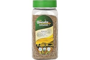 Dwaraka Organic - Ajwain Seeds, 7oz, Healthy, Organic, Non GMO, All Natural