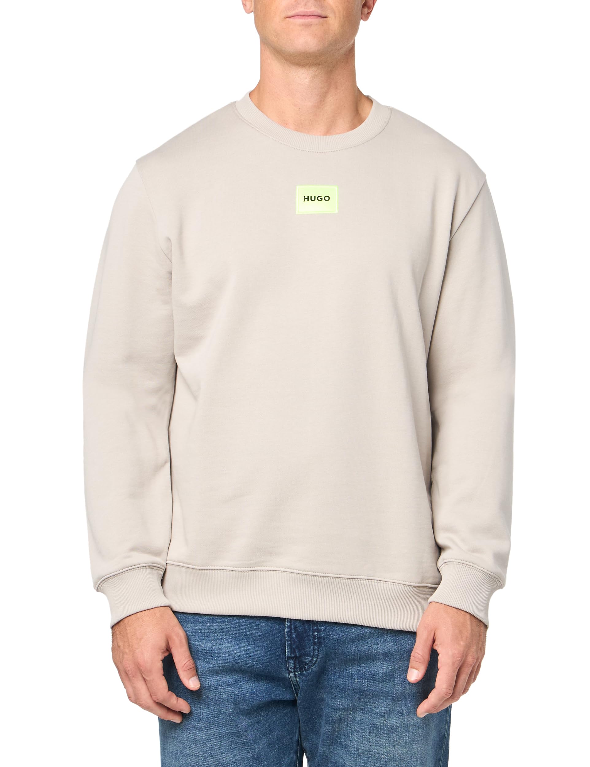 HUGO Regular Fit Square Logo Jersey Sweatshirt
