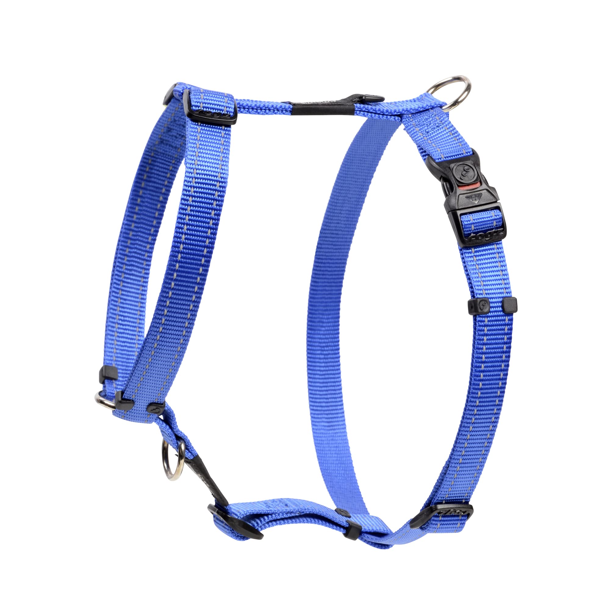 Reflective Adjustable Dog H Harness for Extra Large Dogs; Matching Collar and Leash Available, Blue โ image 1