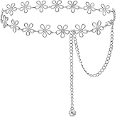 Glamorstar Hollow Flower Belt for Women Waist Chain Belts for Dresses