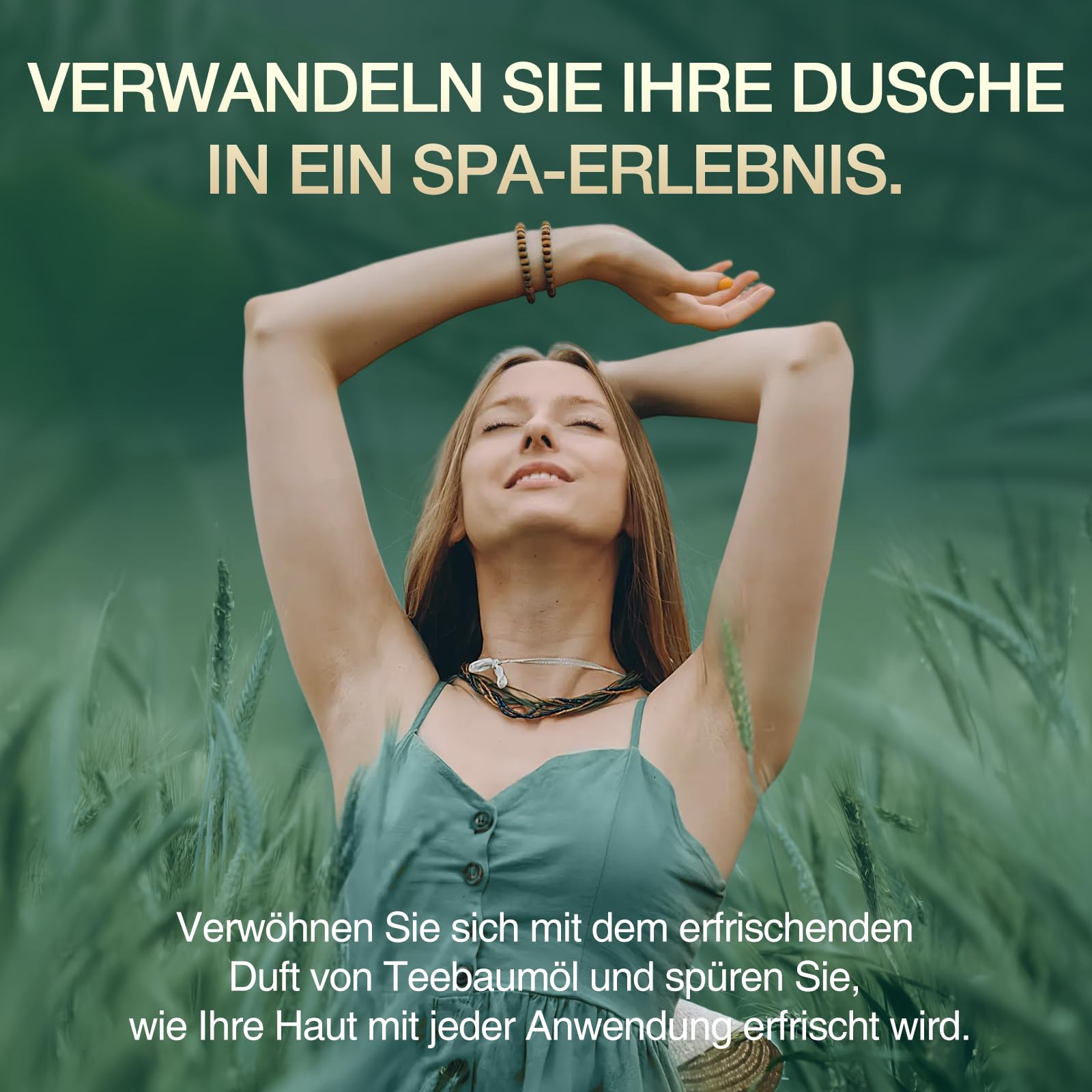 Teebaum Duschgel, lindert Pilz Juckreiz, Schuppen, Akne am Rücken, Fußpilz und Körpergeruch, Antimykotisches Duschgel mit Pfefferminz und Eukalyptusöl, 300 ml 8