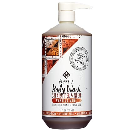 Alaffia Everyday Shea Body Wash Naturally Helps Moisturize And Cleanse Without Stripping Natural Oils With Shea Butter Neem And Coconut Oil Fair