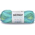 Bernat Handicrafter Cotton Stripes Yarn, 1.5 oz, Gauge 4 Medium Worsted, 100% Cotton, Country Stripes