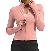 Women's Workout Jackets Zip Up, Lightweight Running Hoodie Athletic Jacket