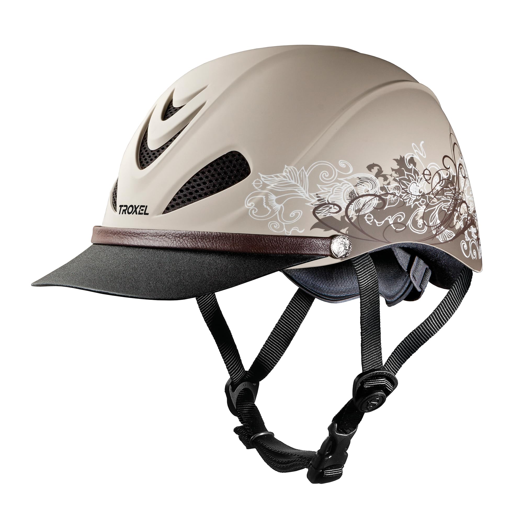 Photo 1 of Troxel Dakota Trail Horse Riding Helmet, Low-Profile Light Adjustable Design, Safety Horseback Riding Gear, Small (6-5/8 - 7), Traildust