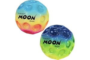 Waboba Gradient Moon Ball 2 Pack - Super Bouncy Wall Balls for Kids and Teens - Outdoor Sports Toy Gift - Rainbow & Undersea