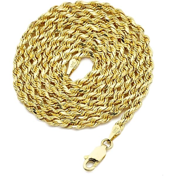 Amazon.com: 10K Yellow Gold 2.5mm 18