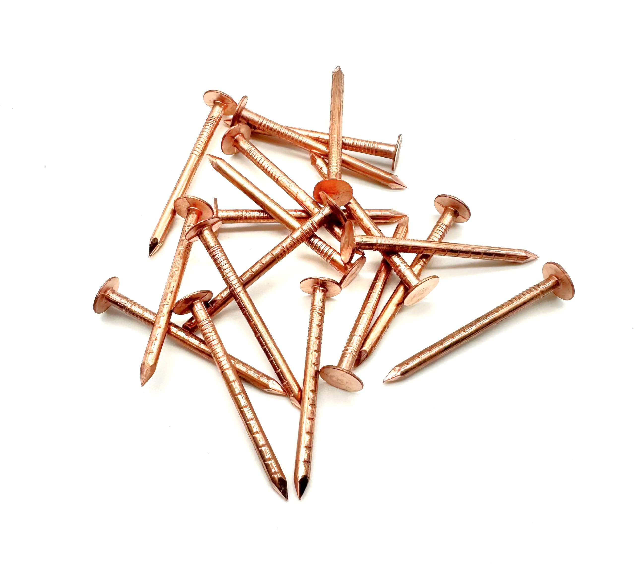 50 PCS Copper Clout Nails Roofing Slate Felt Nail, Tree Stump Killers, 30mm, 38mm, 50mm (38mm x 2.65mm)