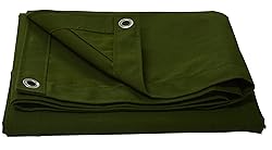 CARTMAN Finished Size 8x10 Feet Canvas Tarp with