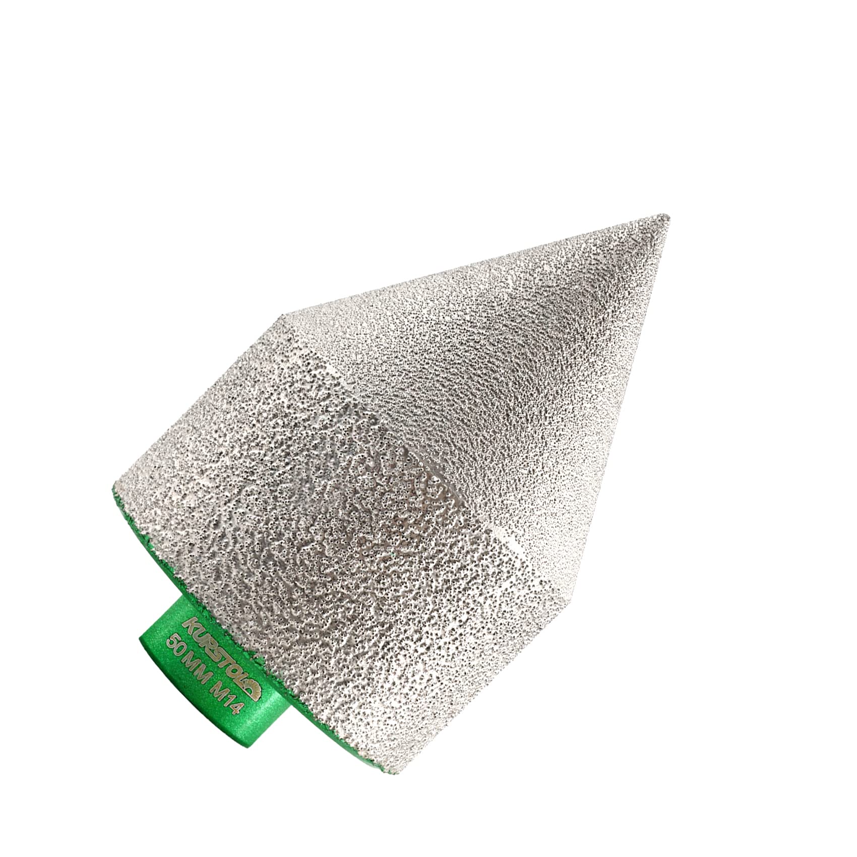 KURSTOL Diamond Beveling Chamfer bit - Finger Milling Bit 0-50mmx M14 Thread,Diamond cone angle grinder for Shaping Enlarging Cleanig Existing Holes of Granite Marble Porcelain Tiles