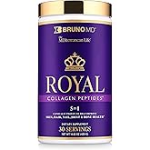 Bruno MD Royal Collagen Peptides, Clinically proven, Dietary Supplement, Improves Skin & Cellulite, European Sourced, Improves the Look of Hair & Nails, Blended with Vitamin C, Bone & Joint Supplement
