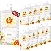 Jabykare 12 Pack Moisture Absorber Hanging Packets, No Fragrance, Humidity Packs, Hanging Dehumidifier Bags for Closet, Bathr