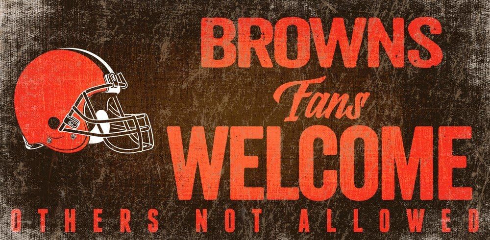 Fan Creations Cleveland Browns Fans Welcome Sign, Multi