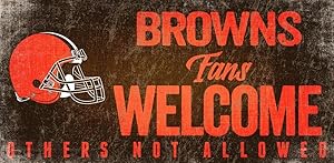 Fan Creations Cleveland Browns Fans Welcome Sign, Multi