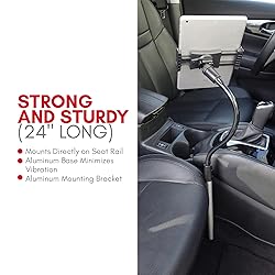 Macally Car Seat Rail Mount - Super Secure Tablet