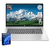 HP 17.3" Business & Home Laptop, 17.3" LED Touchscreen, AMD Ryzen 5 7430U, 32GB RAM, 2TB PCIe SSD, Backlit Keyboard, Fingerprint Reader, Webcam, HDMI, Wi-Fi 6, Windows 11 Pro, Blue