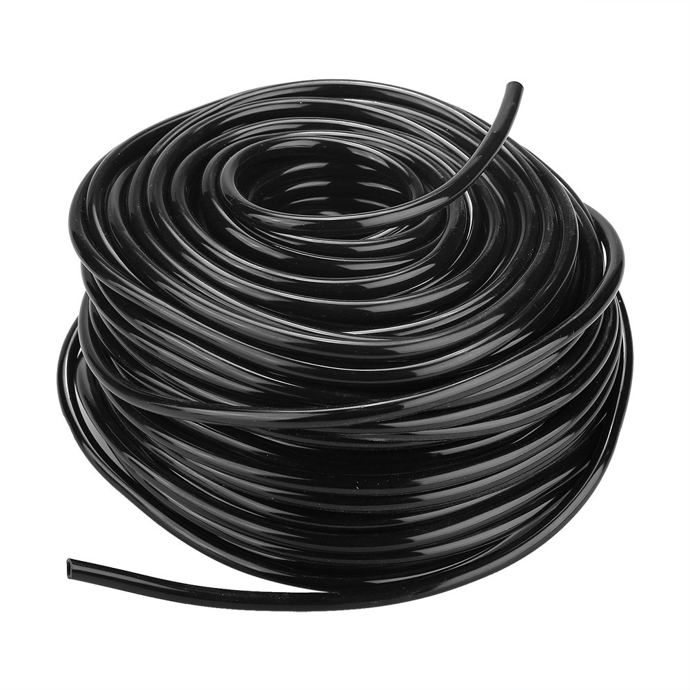 PVC Plastic High Performance Flexible Industrial Agriculture Lawn Garden Water Irrigation Hose Pipe Black 3 Sizes Reusable Packaging (50 m)
