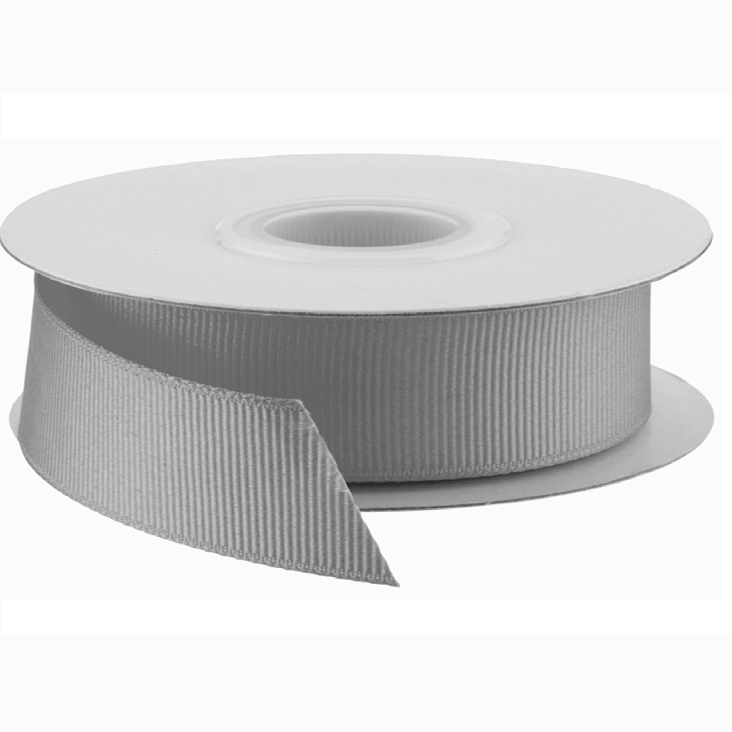 Grosgrain Ribbon - 46 Meters / 50 Yards Rolls, for Gifts Wrap Sew Party Decorations Events Wedding Christmas Crafts Bows DIY Bouquets Cake Double Sided Size 20mm (Silver)