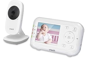VTech VM3252 Digital Audio/Video Baby Monitor with Temperature Sensor