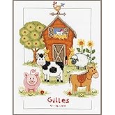 Vervaco Counted Cross Stitch Kit at The Farm 8.8" x 11.6"