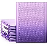 Fuxury Opaque Bubble Mailers 6x10 Inch 100 Pack Gradient Purple Padded Envelopes Usable Size 6x9" Strong Adhesion Bubble Shipping Envelopes for Mailing Jewelry, Makeup #0 Thick Bubble Padded Mailer