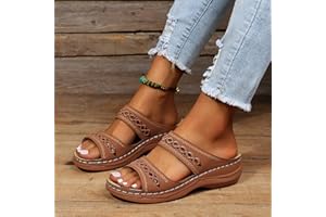 Dheva-C Orthopedic Wedge Sandals for Women Summer Dressy 2023 Open Toe Ankle Strap Platform Sandals Casual Strappy Low Wedges Sandals Summer Beach Sandals Dress Shoes Comfortable Outdoor Shoes