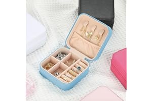 Travel Jewelry Case for Women Jewelry Boxes for Women Personalized Trendy Stuff Organizer for Earrings Rings Necklaces Valent