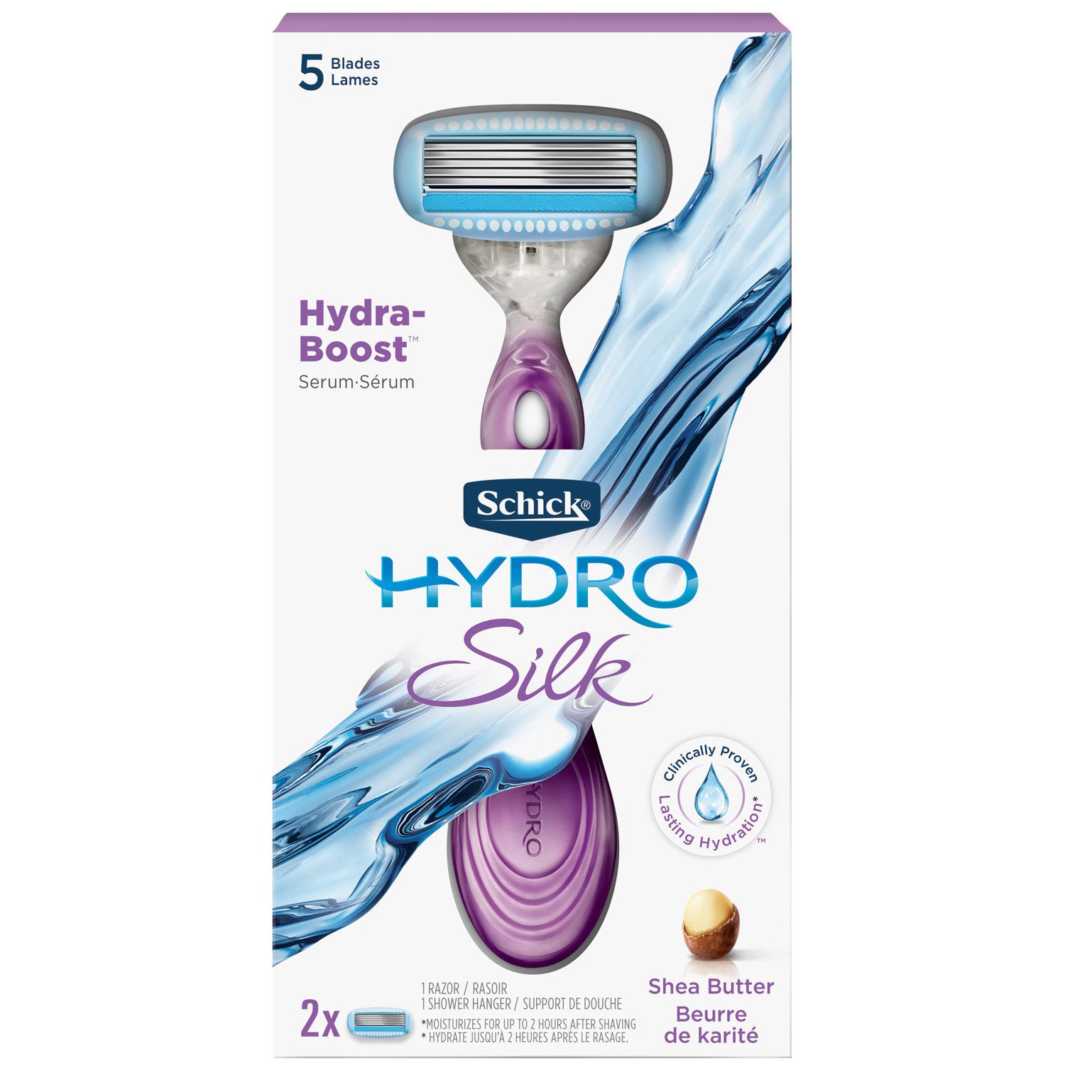 Schick Hydro Silk Razor for Women, Includes 1 Razor Handle