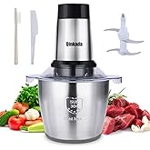 Electric Meat Grinder, Qinkada 500W Food Processor 3.5L Chopping Meat, 14Cup Large Stainless Steel Electric Food Chophper wit